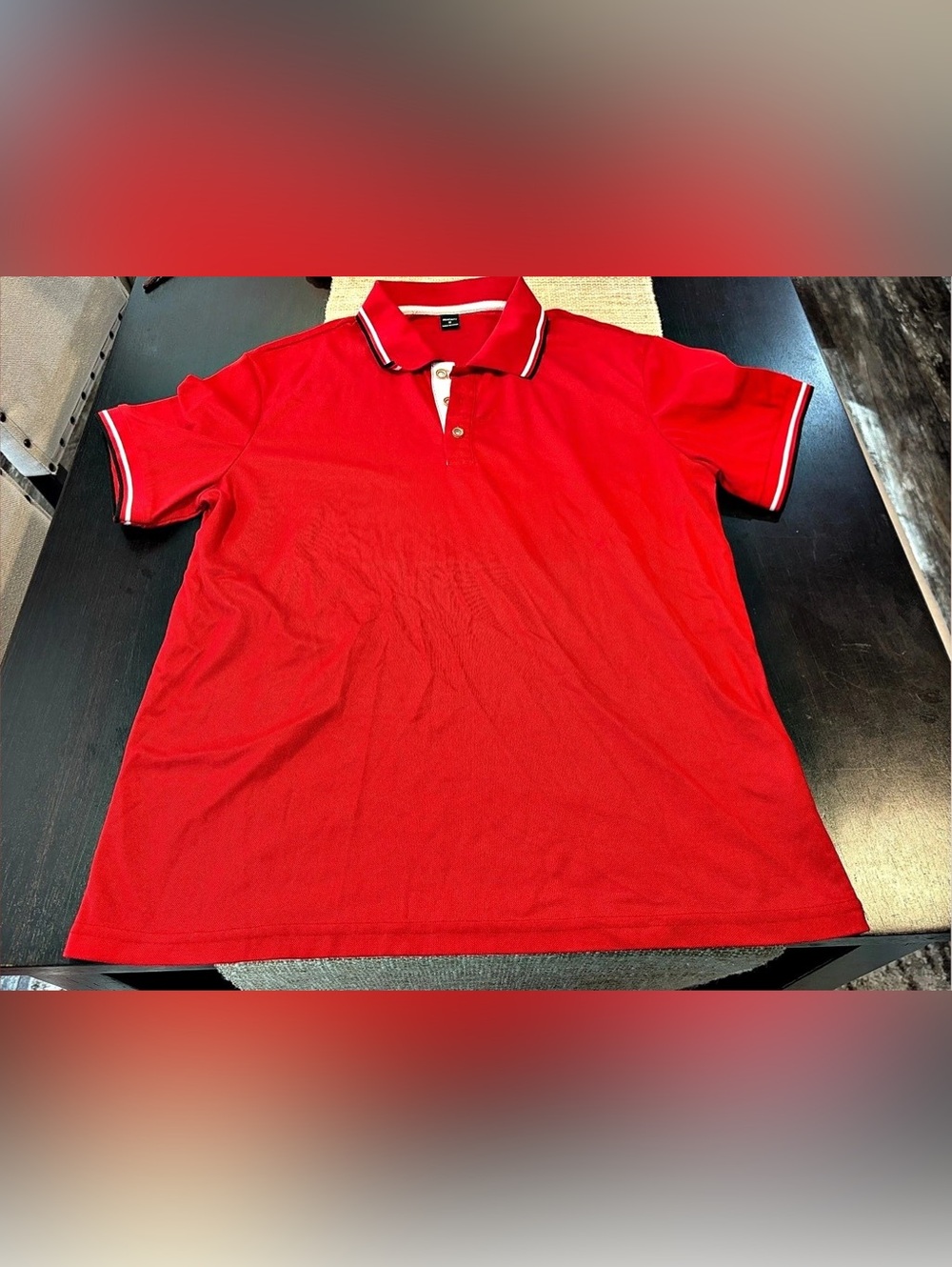 Manfinity Red Polo Jersey Size Medium